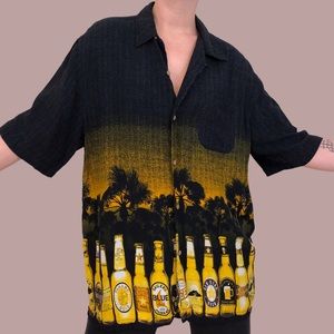 Vintage Beer & Palm Tree Tiki Shirt